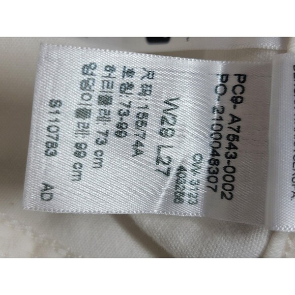 Levis Utility Pants Womens 29 White Straight Leg High Rise Stretch Casual - Picture 13 of 16